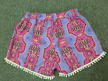 Sexy Shorts Women With High Waist Elastic Tassel Print Short Casual Ball Pom Pom Beach Short femme Feminino IMY66