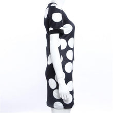 Sexy Women Dresses Casual Polka Dot Printed Short Sleeve Sheath Mini Dress vestidos femininos IMY66