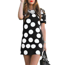 Sexy Women Dresses Casual Polka Dot Printed Short Sleeve Sheath Mini Dress vestidos femininos IMY66