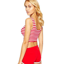 Sexy Women Crop Tops American Flag Printing Vest Tank Tops Sleeveless Cropped Tee Shirts regata feminina blusas IMY66