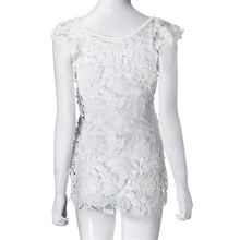 Sexy Women Dress Backless Lace Floral Crochet Hollow Bikini Cover Beach Mini Dress vestidos femininos IMY66