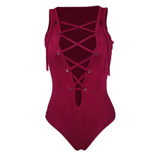 Sexy Women Jumpsuit Plunge V Neck Bandage Hollow Bandage Jumpsuit Ladies Sleeveless Party Rompers Bodysuits Tops Tee IMY66