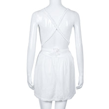 Sexy Women Lace Dress Bodycon Bandage Backless Cross Party Evening Short Dress Vestidos Femininos IMY66