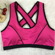 Sexy Women Ladys Yo-ga Bra Push Up Seamless Solid Wrap Chest Strap Vest Tops Stretch Crop Tops IMY66