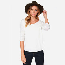 Sexy Women T-Shirts Long Sleeved Pleated Cross Wrap Draped Backless Tee Shirt Tops camisetas y tops Blusas Femininas IMY66