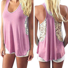 Sexy Women Tank Tops Lace Hollow Loose Vest Sleeveless T-shirt Tops female tank tops blusas IMY66