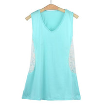 Sexy Women Tank Tops Lace Hollow Loose Vest Sleeveless T-shirt Tops female tank tops blusas IMY66