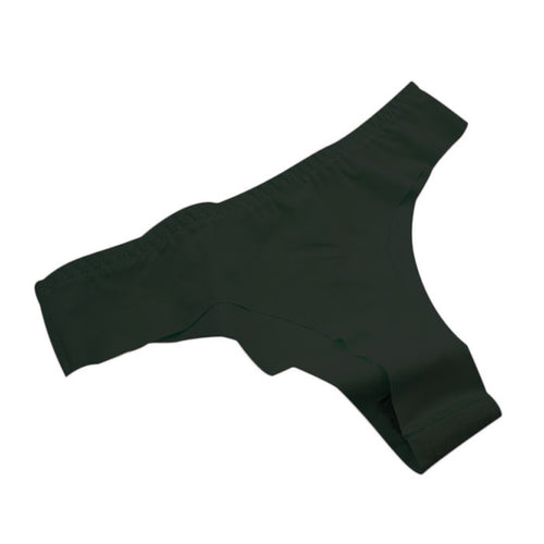 Sexy Women Thong Seamless Underwear Ice Silk Ultra-thin Comfort Panties Woman Invisible T-pants ropa interior mujer IMY66