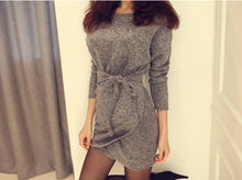 Sexy Women Jumper Pullover Sweater Dress Bandage Bodycon Knited Party Mini Dresses Vintage robe vestido de festa IMY66
