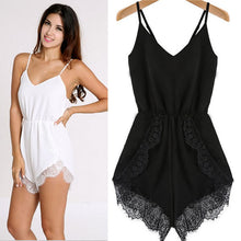Sexy Womens Celeb Lace Chiffon Sleeveless Jumpsuit women Rompers Party Playsuit&Dropshipping IMY66