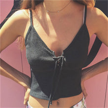 Sexy lacing up Crop Tops Camis bralette bustier Camisetas Strappy Bra Vest Elastic Straps Tee Shirt Tank Tops IMY66