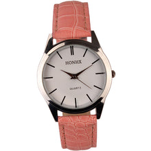 Simple Watch Women Men PU Leather Quartz Analog Dress Wrist Watches relogio feminino relogio masculino IMY66