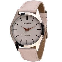 Simple Watch Women Men PU Leather Quartz Analog Dress Wrist Watches relogio feminino relogio masculino IMY66