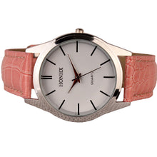 Simple Watch Women Men PU Leather Quartz Analog Dress Wrist Watches relogio feminino relogio masculino IMY66