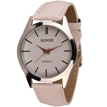 Simple Watch Women Men PU Leather Quartz Analog Dress Wrist Watches relogio feminino relogio masculino IMY66