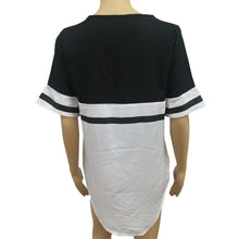 Simple Designer Women Dress T-Shirt Dresses Black White Color Short Sleeve Loose Mini Dress vestidos IMY66