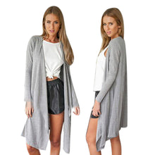 Simple Style Women Solid Color Casual Long Sleeve Irregular Cardigan Loose Outwear Jacket Coat Tops Shirt IMY66