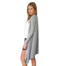 Simple Style Women Solid Color Casual Long Sleeve Irregular Cardigan Loose Outwear Jacket Coat Tops Shirt IMY66