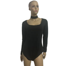 Solid Sexy Womens Jumpsuits Long Sleeve Shirt Bodysuit Stretch Leotard Tops T-Shirts macacao femininoplaysuit IMY66