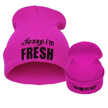 Sorry I'm FRESH hair day knit beanie cap ski bonnet skullies hats for women men,touca gorro feminina inverno IMY66