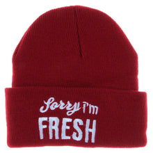 Sorry I'm FRESH hair day knit beanie cap ski bonnet skullies hats for women men,touca gorro feminina inverno IMY66