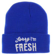 Sorry I'm FRESH hair day knit beanie cap ski bonnet skullies hats for women men,touca gorro feminina inverno IMY66