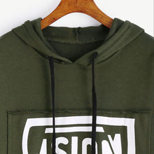 Street Women Short Sweatshirt T-Shirts Casual Slogan Print Long Sleeve Hoodie Sweatshirt Tops camisetas y tops IMY66