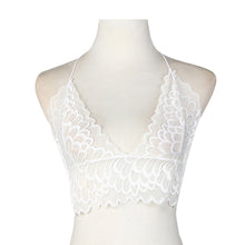 Bustier Crop Tops For Women Sexy Hollow Translucent Underwear Sheer Lace Strap Lingerie Bra Tops Cropped feminino IMY66