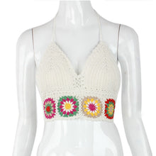 Bustier Crop tops camis Flower lace crochet crop top white black hollow beach wear short pattern sexy tops IMY66
