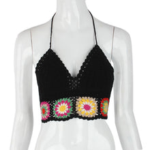 Bustier Crop tops camis Flower lace crochet crop top white black hollow beach wear short pattern sexy tops IMY66