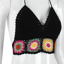 Bustier Crop tops camis Flower lace crochet crop top white black hollow beach wear short pattern sexy tops IMY66