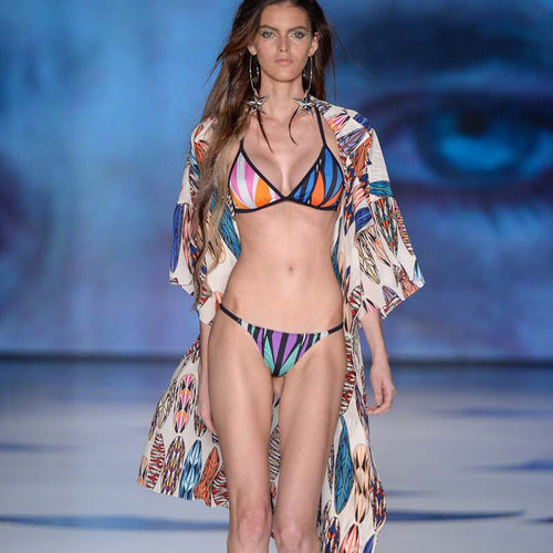 Chiffon Blouse Outwear Women Printed Shirt Kimono Cardigan Shawl Coat Tops Bikini Cover up blusas IMY66