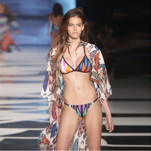 Chiffon Blouse Outwear Women Printed Shirt Kimono Cardigan Shawl Coat Tops Bikini Cover up blusas IMY66