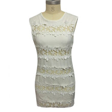 Dress Sexy Women Casual Sleeveless Beach Short Dress Solid White Mini Lace Hollow Dress Vestidos Plus Size IMY66