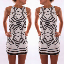 Dress For Women Casual A Line Printed Beach Mini Dress Sexy Sleeveless Party Beach Tank Dress vestidos de festa IMY66