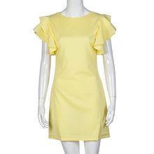 Dress Women's Casual Dress Lady Sexy Backless Butterfly Sleeve Backless Party Mini Dresses vestidos feminino IMY66