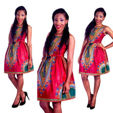 Dresses For Women Casual Sleeveless African Print Bubble Casual Print Dress vestidos femininos IMY66