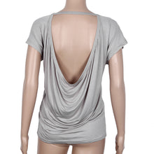 Sexy Backless T-Shirts For Women Casual Loose Batwing Sleeve Tops T-Shirt Camisetas Mujer Blusas Femininas IMY66