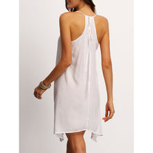 Sexy Dress Women Boho Spaghetti Strap Sleeveless Dresses Print White Dress female Vestidos femininos IMY66