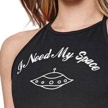 Sexy Halter Crop Tops Women Print Sleeveless Halterneck Tank Crop Tops Vest Blouse T-Shirt blusas IMY66