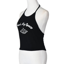 Sexy Halter Crop Tops Women Print Sleeveless Halterneck Tank Crop Tops Vest Blouse T-Shirt blusas IMY66