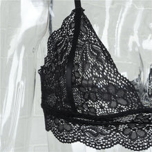 Sexy Women Crop Tops Bralette Tops Lace Floral Sheer Triangle Short Halter Tank Tops Vest Strappy Bra Lingerie IMY66