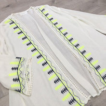 Style Women Casual Blouse Vintage Boho Embroidery Kimono Cardigan Chiffon Blouse Loose Outwear Cover Up Tops IMY66