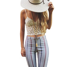 Style Boho Women Sexy Halter Strap Tank Lace Camis Bra Vest Bustier Crop Top Bralette Beach Shirt Blouse Tank Top IMY66