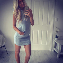 Style Boho Womens Dress Casual Sleeveless s Sweatshirt Hoodies Dress Women Clothing vestidos IMY66