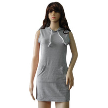 Style Boho Womens Dress Casual Sleeveless s Sweatshirt Hoodies Dress Women Clothing vestidos IMY66