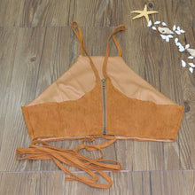 Style Sexy Crop Tops Lace Up Women Cropped Tanks Tops Vest Camis Cute Sleeveless Suede Bodycon Bandage Camisole IMY66