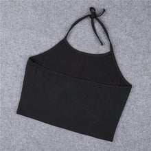 Style Sexy Crop Tops Women I HAVE NO TITS Letter Sleeveless Halterneck Tank Crop Tops Short Vest Blouse Tee Shirt IMY66