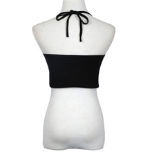 Style Sexy Crop Tops Women I HAVE NO TITS Letter Sleeveless Halterneck Tank Crop Tops Short Vest Blouse Tee Shirt IMY66