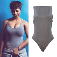 Style Sexy Sleeveless Black Bodysuit Womens Siamese Slim Jumpsuit Bodysuit Tops Macacao Overalls blouse feminina IMY66